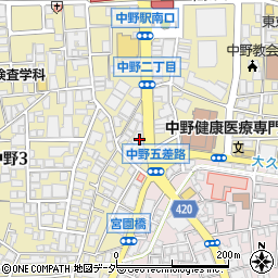 株式会社ハウスメイトマネジメント　中野支店周辺の地図