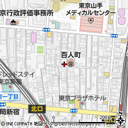 東京都新宿区百人町2丁目19-1周辺の地図