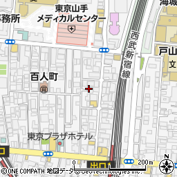 東京都新宿区百人町2丁目8-7周辺の地図