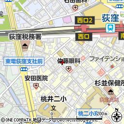東京都杉並区荻窪5丁目周辺の地図