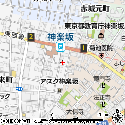東京都新宿区矢来町106周辺の地図