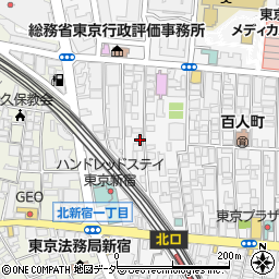 東京都新宿区百人町2丁目24-28周辺の地図