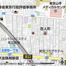 東京都新宿区百人町2丁目22-5周辺の地図