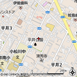 東京都江戸川区平井2丁目16-9周辺の地図