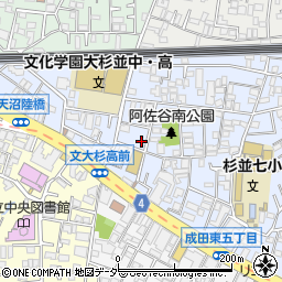 東京都杉並区阿佐谷南3丁目14-10周辺の地図