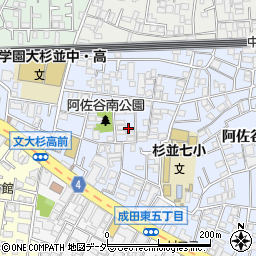 東京都杉並区阿佐谷南3丁目17-16周辺の地図