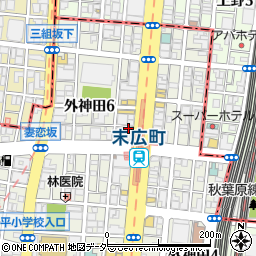 東京都千代田区外神田6丁目14周辺の地図