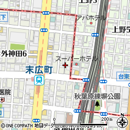 東京都千代田区外神田5丁目6周辺の地図