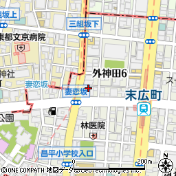 東京都千代田区外神田6丁目5周辺の地図