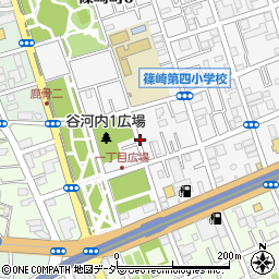 東京都江戸川区篠崎町8丁目周辺の地図