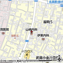 山崎内科医院周辺の地図