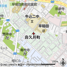 東京都新宿区喜久井町30周辺の地図