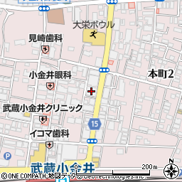 子供のための音楽教室小金井分室周辺の地図