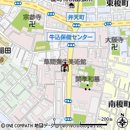 東京都新宿区弁天町107周辺の地図