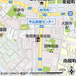 東京都新宿区弁天町107周辺の地図