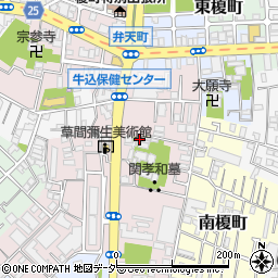 東京都新宿区弁天町103-1周辺の地図