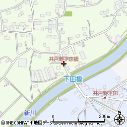 井戸野下田橋周辺の地図