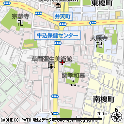 東京都新宿区弁天町105周辺の地図