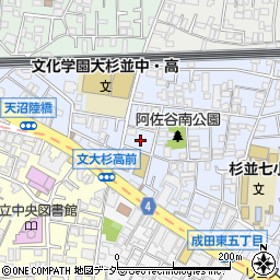 東京都杉並区阿佐谷南3丁目14周辺の地図