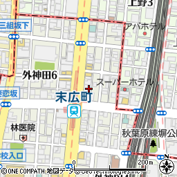 東京都千代田区外神田5丁目1周辺の地図