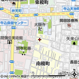 東京都新宿区南榎町3周辺の地図