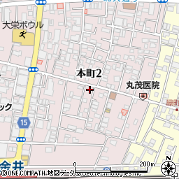 東京都小金井市本町2丁目周辺の地図