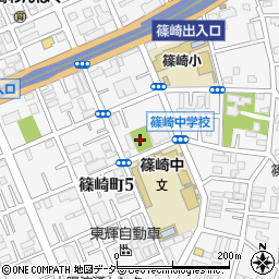 篠崎五丁目公園周辺の地図