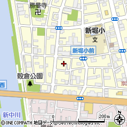 〒132-0001 東京都江戸川区新堀の地図