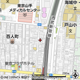 新大久保駅前歯科周辺の地図