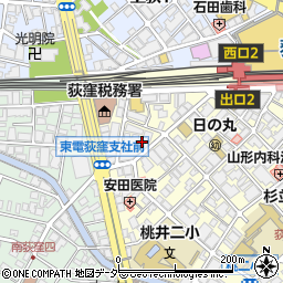 東京都杉並区荻窪5丁目14周辺の地図