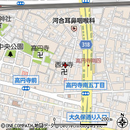 フィリー高円寺周辺の地図