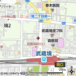 武蔵境増田屋 蕎麦処ささい周辺の地図