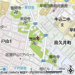 東京都新宿区喜久井町40周辺の地図