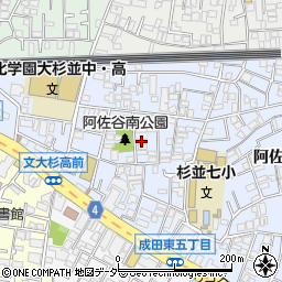 東京都杉並区阿佐谷南3丁目17-6周辺の地図