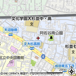 東京都杉並区阿佐谷南3丁目14-4周辺の地図
