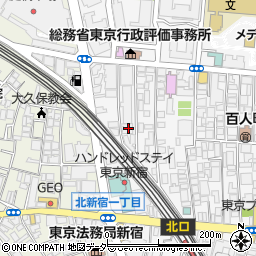 東京都新宿区百人町2丁目25-23周辺の地図