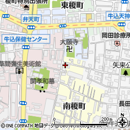 東京都新宿区南榎町4周辺の地図