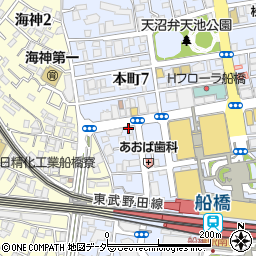 三木証券株式会社船橋支店周辺の地図