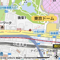 後楽森ビル駐車場周辺の地図