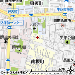 東京都新宿区南榎町2周辺の地図