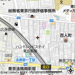 東京都新宿区百人町2丁目24-26周辺の地図