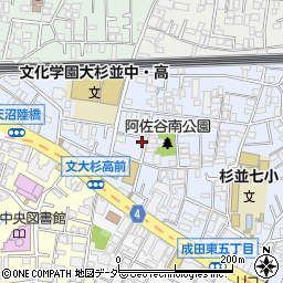 東京都杉並区阿佐谷南3丁目14-8周辺の地図