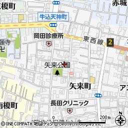 東京都新宿区矢来町39周辺の地図