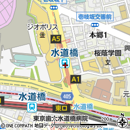水道橋駅 東京都文京区 駅 路線図から地図を検索 マピオン