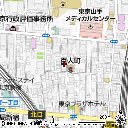 東京都新宿区百人町2丁目19-18周辺の地図