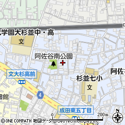 東京都杉並区阿佐谷南3丁目17周辺の地図