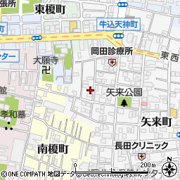 東京都新宿区矢来町23周辺の地図