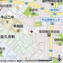 東京都新宿区早稲田南町16周辺の地図