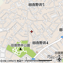 千葉県船橋市田喜野井4丁目周辺の地図