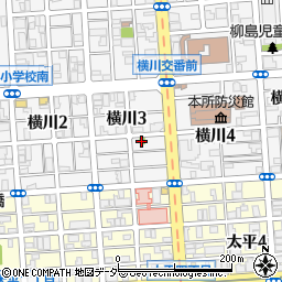 横川南児童遊園周辺の地図